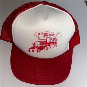 VINTAGE “ON THE ROAD TO BEING GREEK” TRUCKER HAT